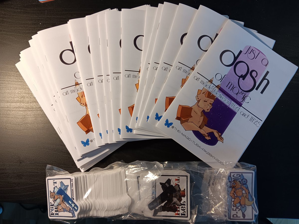 I'm not on here a whole lot anymore but if you're at TFF this year, I've got some zines and stickers to pass out 👀