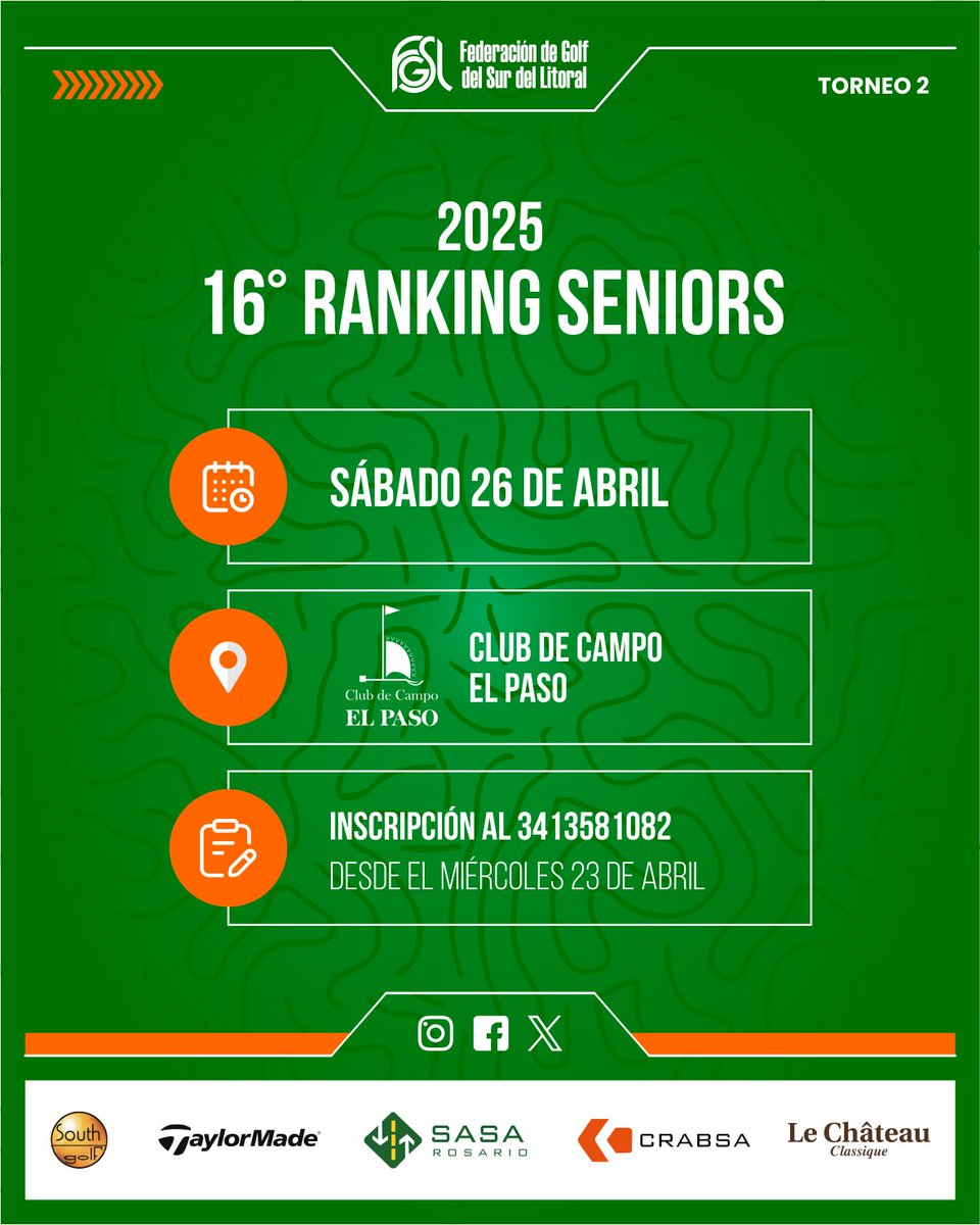 fgsurlitoral's tweet photo. Un sábado de golf en #SantoTomé 🤓
SIGUE EL RANKING SENIORS EN CC EL PASO!
¡Vamos!
#fecha2 https://t.co/Zvm5uijQxb