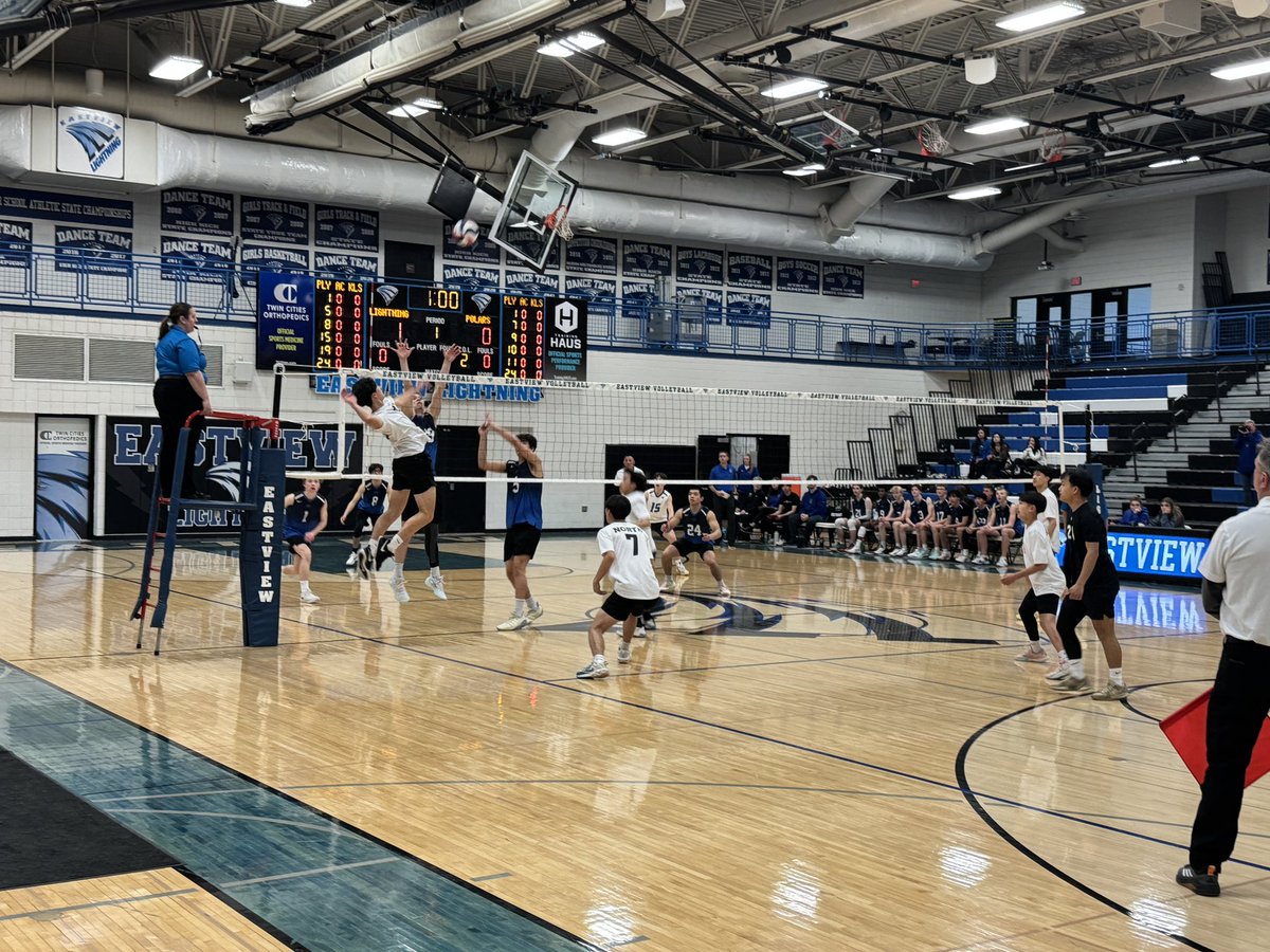 Eastview Athletics (@evhsathletics) on Twitter photo Historic night here at Eastview High School as we host the first ever MSHSL sanctioned home boy‘s volleyball match as the Lightning host the North Polars! <a href="/NorthActivities/">North St. Paul High School Activities Department</a> Historic night here at Eastview High School as we host the first ever MSHSL sanctioned home boy‘s volleyball match as the Lightning host the North Polars! <a href="/NorthActivities/">North St. Paul High School Activities Department</a>