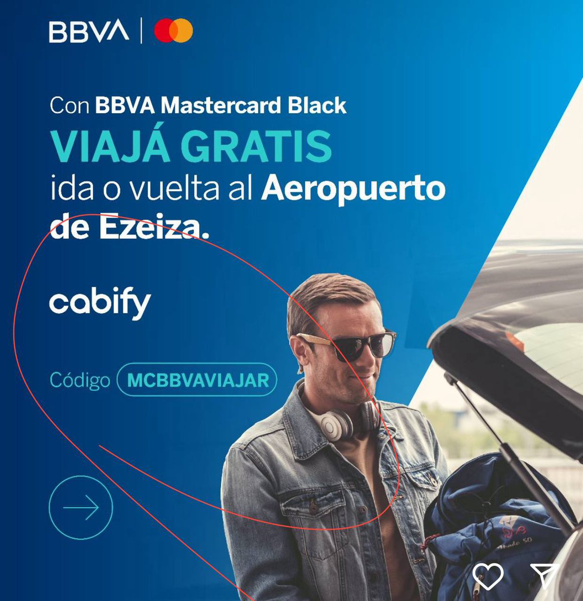 vmenditto's tweet photo. 🚕 VOLVIOOOOOOOOOOOOOO

DALE APURAAAAAAA

Código MCBBVAVIAJAR

👉🏼CABIFY “gratis” hacia EZEIZA o DESDE Ezeiza 
👉🏼$50000 de regalo 
👉🏼Pagas con Mástercard BBVA BLACK 
👉🏼1 viaje por cuenta de Cabify 
( te pido astucia si sos seguidor mío 😉)
👉🏼HASTA 1/7

Si queres BBVA ya sabes 👍 https://t.co/BaQN1zXwpw