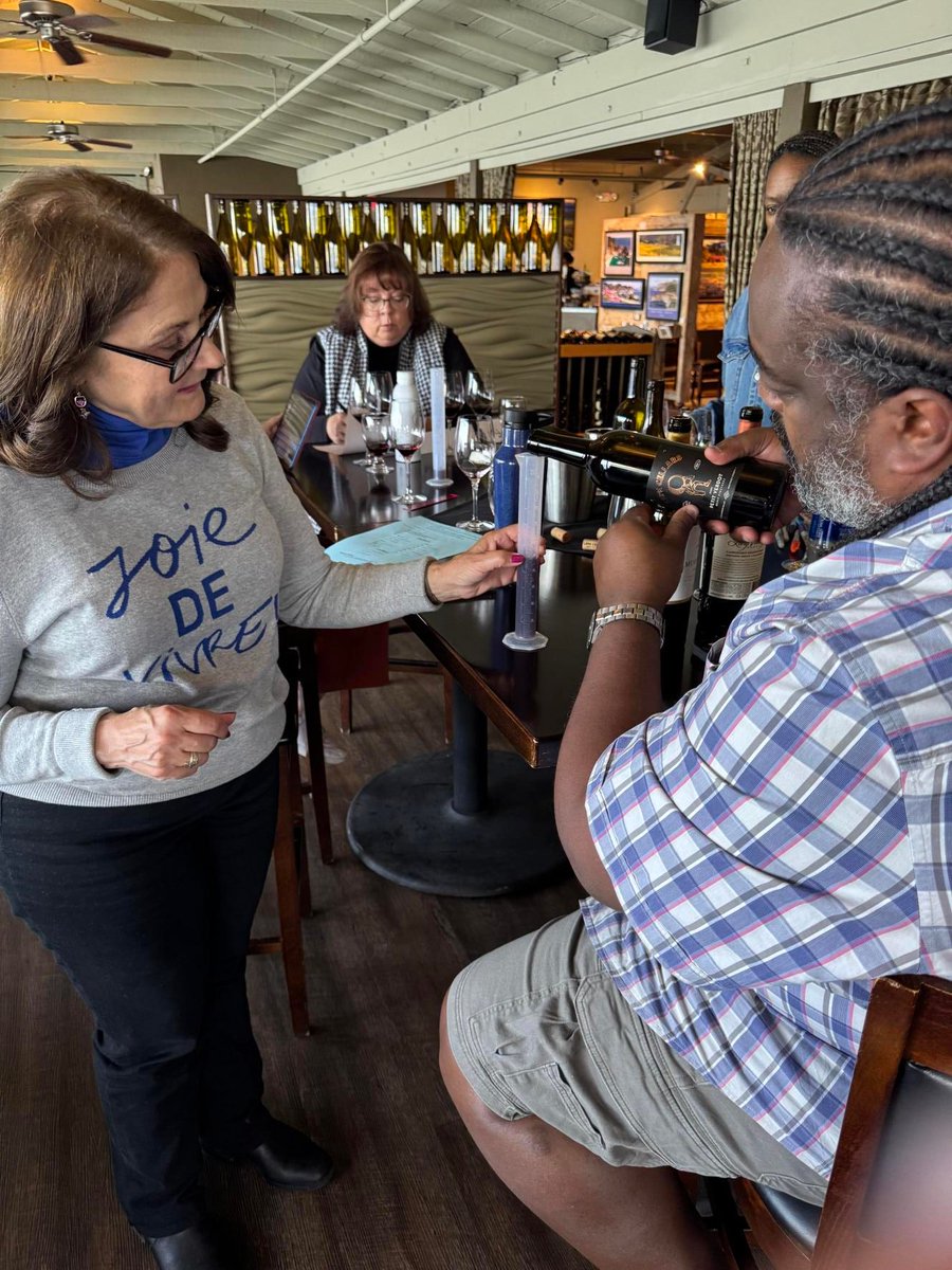 assoc_west's tweet photo. 🍷 Preconference fun at the Meritage Mission Impossible event! Teams blended creativity with a little friendly competition, crafting their own Bordeaux blends, designing labels, and even devising an impromptu promotional campaign. Cheers to ELEVATE 2025! https://t.co/213EjS36GX