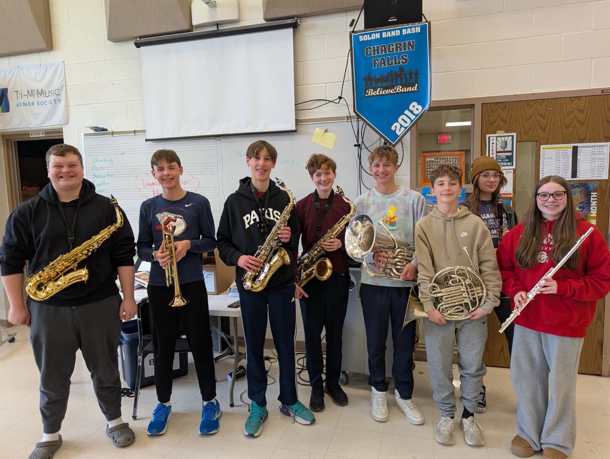 Chagrin Falls Bands (@cfevsband) on Twitter photo Congratulations to our 7th and 8th grade band students who participated in @omeaohio District 7 Solo & Ensemble this past weekend. ALL students received Superior and Excellent ratings! π
πΆ #goband @CFMusicAssoc <a href="/Chagrin_Schools/">Chagrin Schools</a> Congratulations to our 7th and 8th grade band students who participated in @omeaohio District 7 Solo & Ensemble this past weekend. ALL students received Superior and Excellent ratings! π
πΆ #goband @CFMusicAssoc <a href="/Chagrin_Schools/">Chagrin Schools</a>