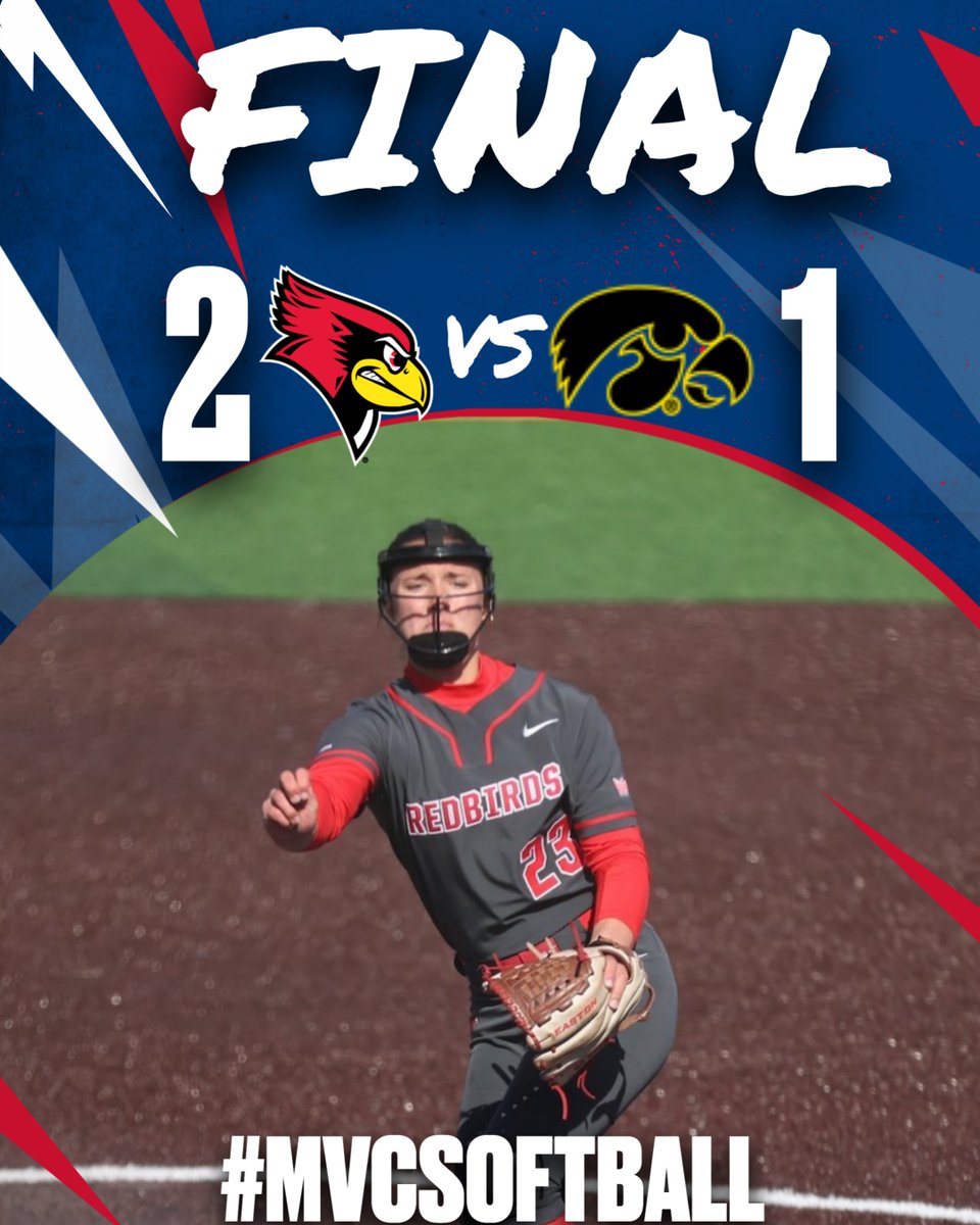 B1G TIME‼️

<a href="/RedbirdsSB/">Illinois State Softball</a> takes down Iowa after 10 innings for the 2-1 victory‼️ 

#MVCSoftball