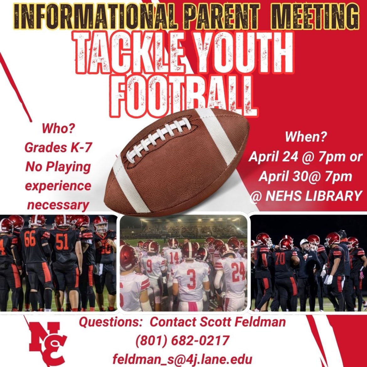 lanecountyelite's tweet photo. Great opportunity to get your kid started playing football! https://t.co/pOIC7CFpOA