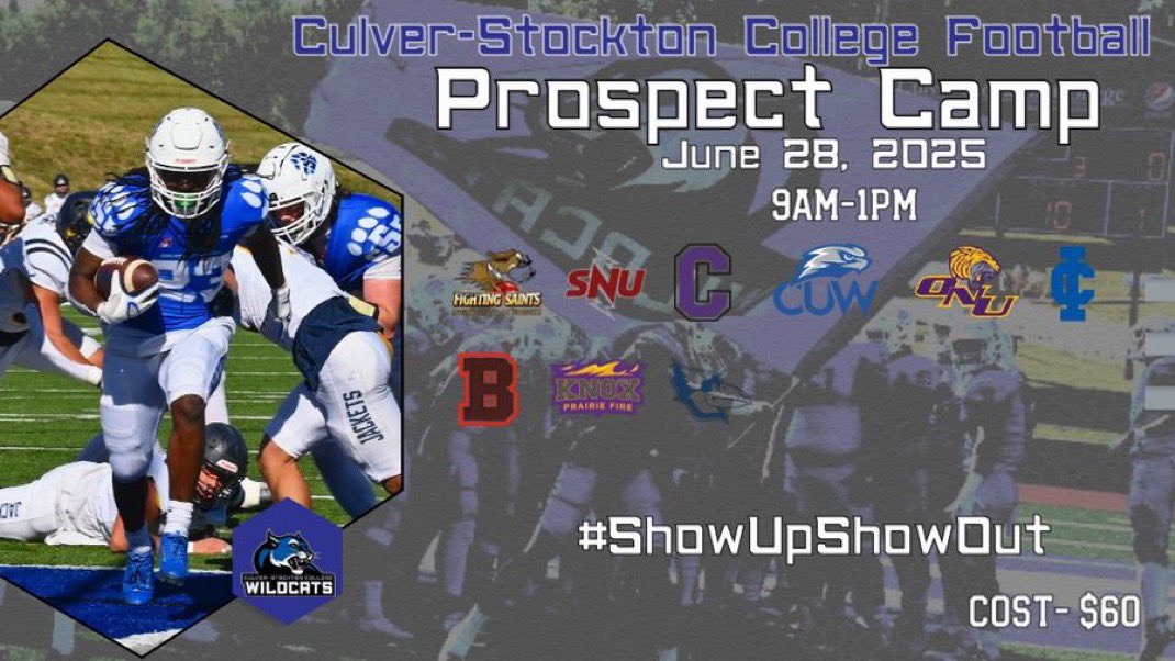 Don’t miss out on a great opportunity to come #ShowUpShowOut at our prospect camp and earn a scholarship offer on the spot‼️

Date: June 28th

Location: Canton, Mo

Cost: $60

Sign up link: myculver.com/ICS/APPLY_NOW/…