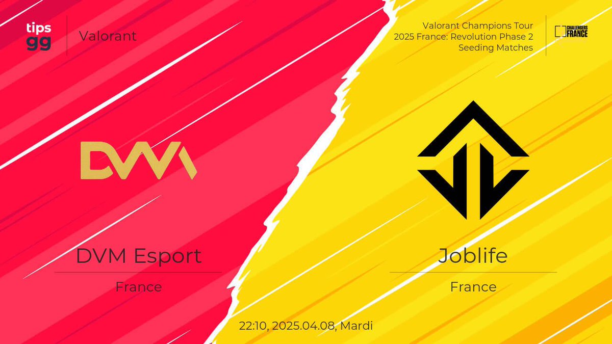Les DVM qui s’en prennent aux JL en plein event… pauvre esport. C’est censé être une scène de passion, pas un ring de rue. Du jamais vu, ça n’a rien à faire ici. Faut bannir ces comportements une bonne fois pour toutes.
#JOBLIFE 💙❤️ <a href="/valleague_fr/">Challengers France</a> <a href="/JoblifeEsport/">Joblife</a>