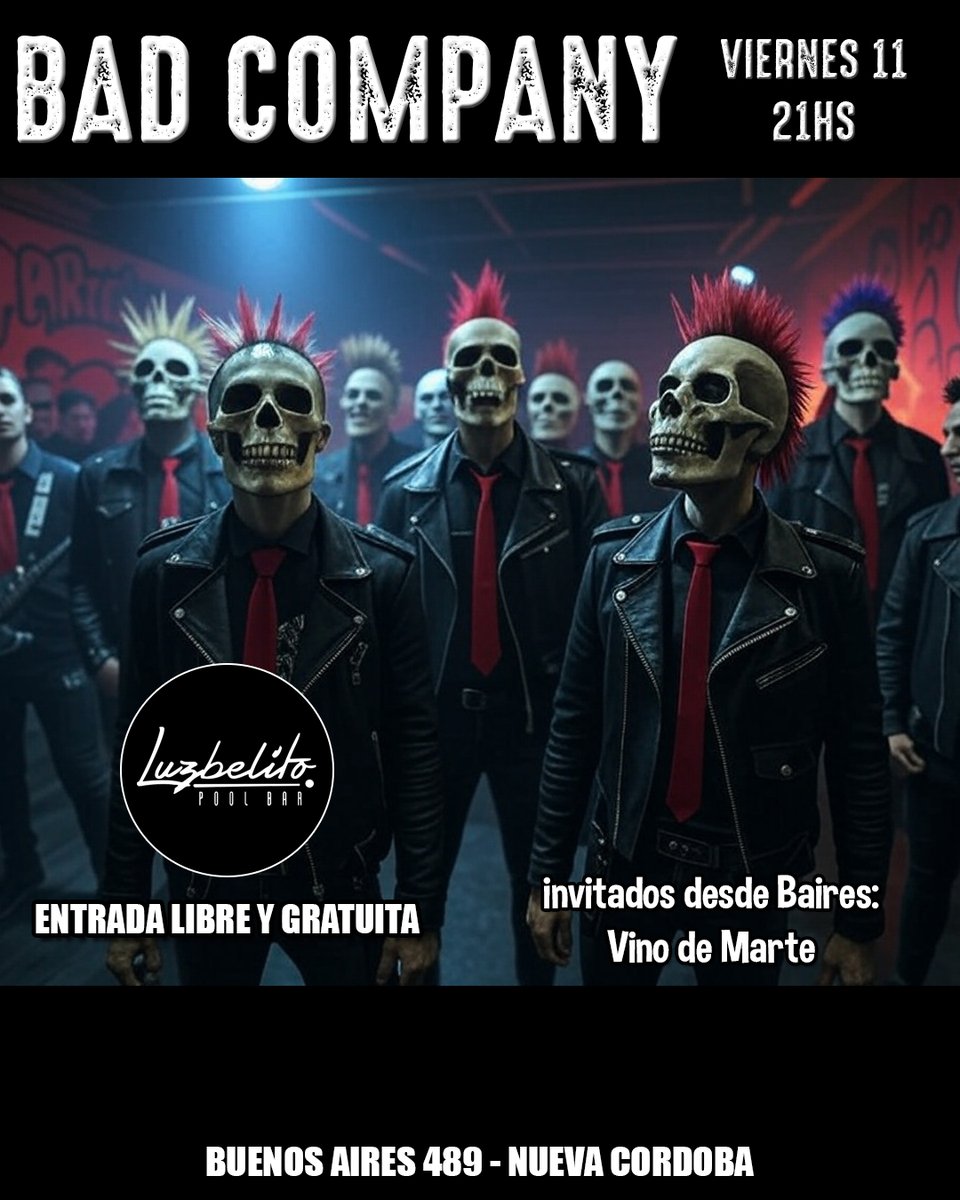 Después de mucho, tocamos un viernes con <a href="/badcompanypunk/">badcompanypunk</a>