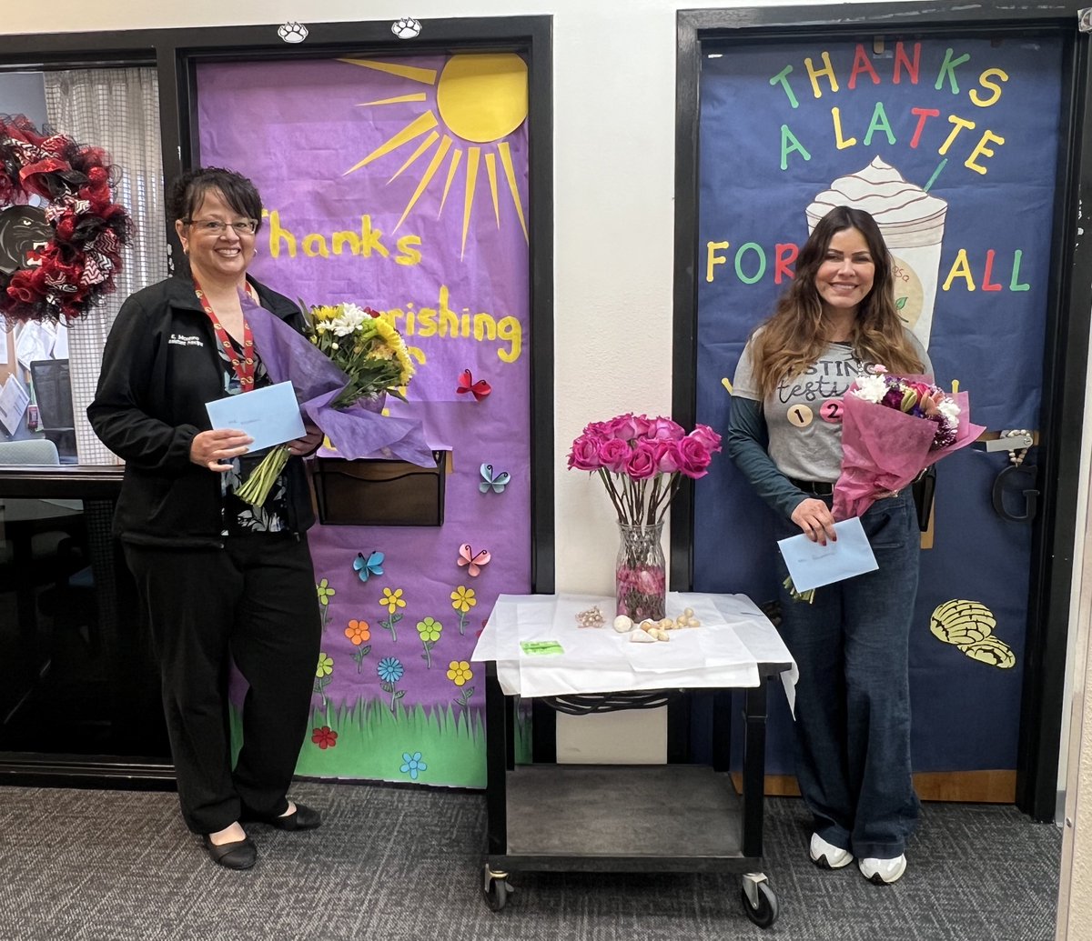 DGarcia_CTW's tweet photo. Celebrating our incredible Assistant Principals &amp; Librarian this week!
Mrs. Guerrero, Ms. Montero &amp; Mrs. Ritchey — your passion, dedication, and leadership plant the seeds of success and foster a love of learning each day.
We are so grateful for you! @ctwpanthers https://t.co/TS892HuTN3