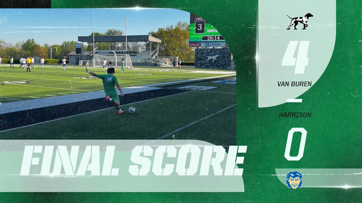 VBSD Activities/Athletics (@vbsdactivities) on Twitter photo FINAL!
<a href="/VBHSboyssoccer/">Van Buren Pointers Boys Soccer</a> wins their 3rd in a row with a 4-0 W over Harrison!
Santiago Dela Fuente led the scoring with 2 goals in the 1st half! Steven Valente and Said Mendez each added a goal! FINAL!
<a href="/VBHSboyssoccer/">Van Buren Pointers Boys Soccer</a> wins their 3rd in a row with a 4-0 W over Harrison!
Santiago Dela Fuente led the scoring with 2 goals in the 1st half! Steven Valente and Said Mendez each added a goal!