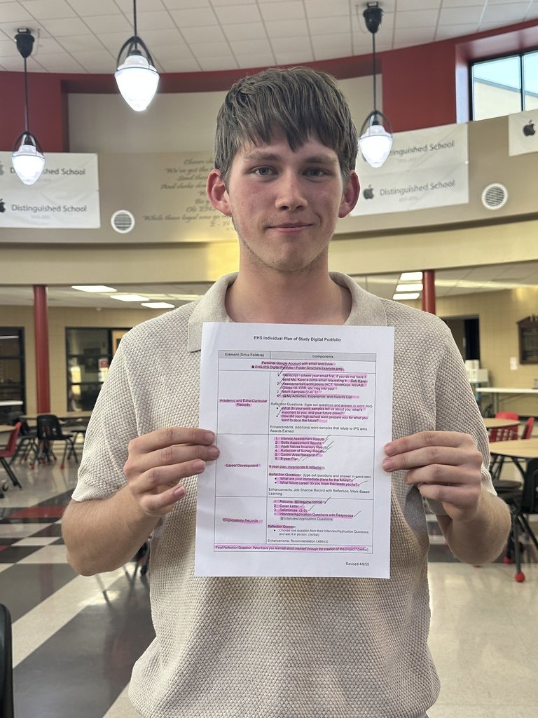 Addison Allar organized our first ever Senior Project work night tonight, and our seniors were very productive! Congrats to Peyton Heilman for being the first person to finish his portfolio! #PartOfThePride