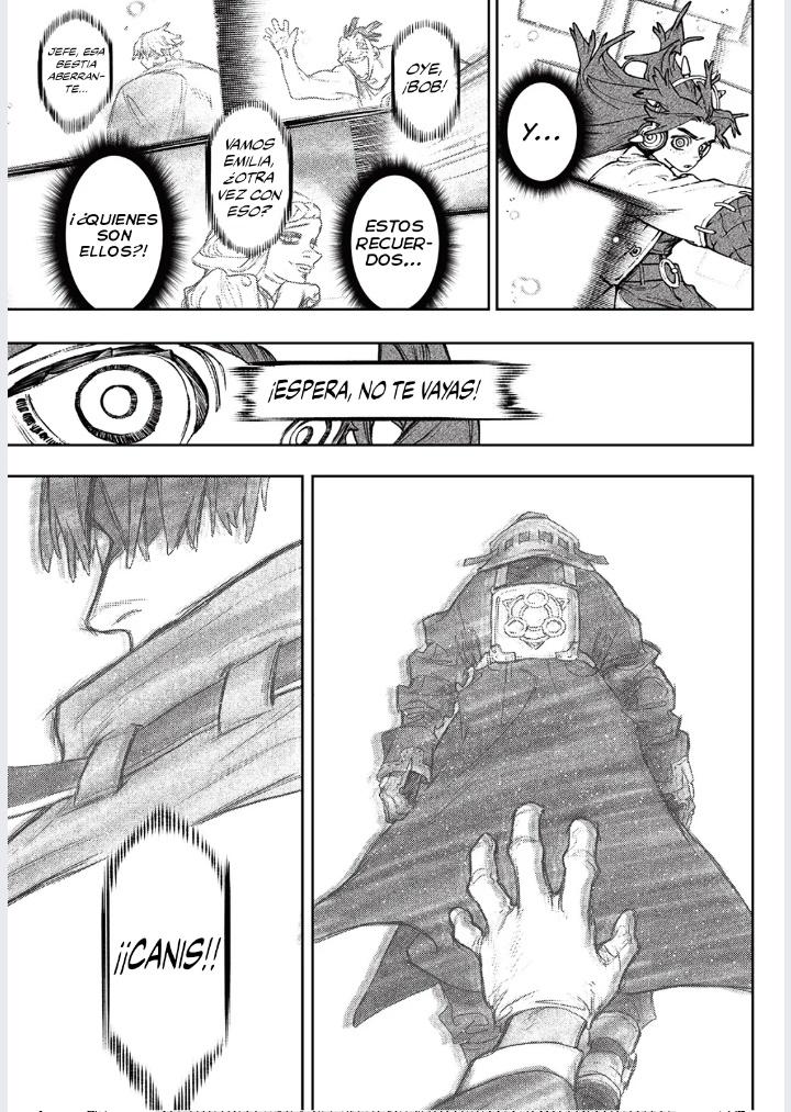 Capítulo 133 de Gachiakuta y la cosa no tardo en volverse emocionante
En realidad esta no es la primera aparición de Too Lily, ya habia aparecido un cartel de ella y cuando Momoa vio los recuerdos de Kuro, así que es su amiga y parece que su verdadero nombre es Emilia