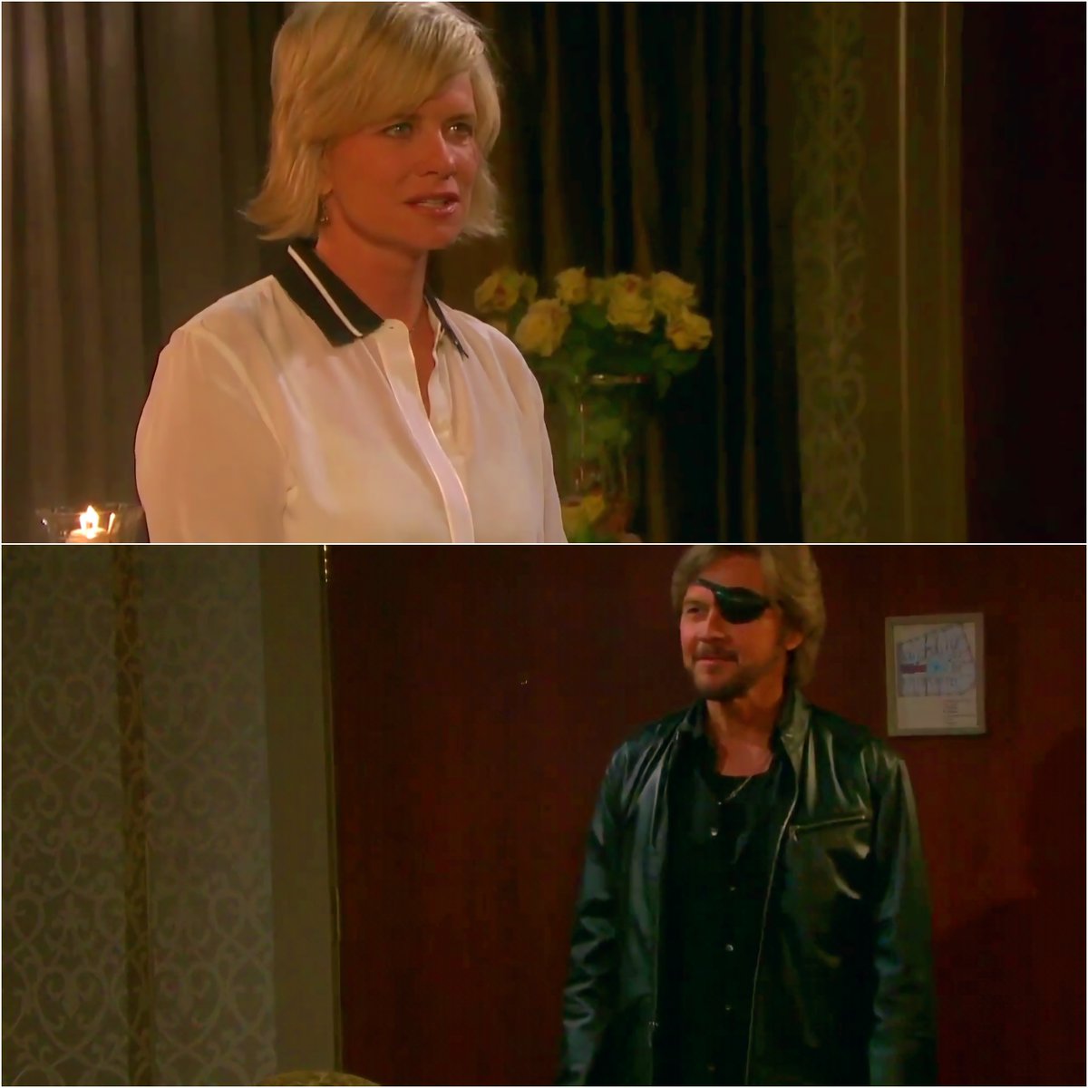SteveKaylaGroup's tweet photo. Kayla: "You had this all planned out, didn't you?"
Steve: "Yeah, I kind of did."
Kayla: "Pretty sure of yourself, aren't you?"
#Days #Stayla #FavoriteScenes https://t.co/QTrOPtsbR7