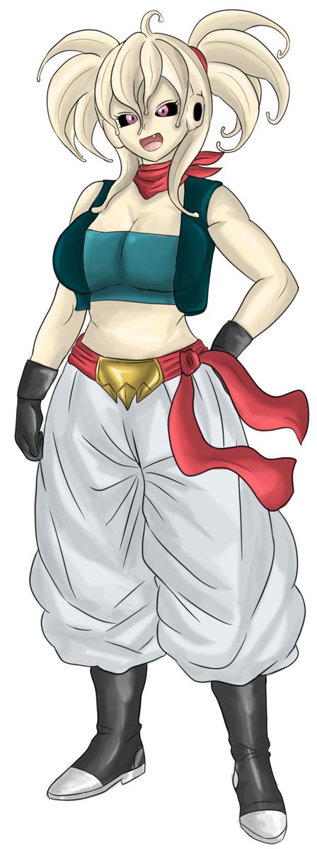 SHALITAMARY's tweet photo. #OC #DBAU #DBOC #DragonBallOC #DragonBall #DragonBallAU #MajinOC #Majin #originalcharacterart #originalcharacter my Dragon Ball OC, Marshi-chan the Majin, with the main character art, and alternate character artwork with a more battle-ready pose. https://t.co/URf1rE0C8y
