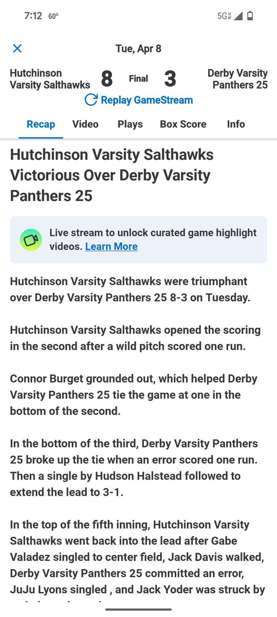 Salthawk Baseball tweet media