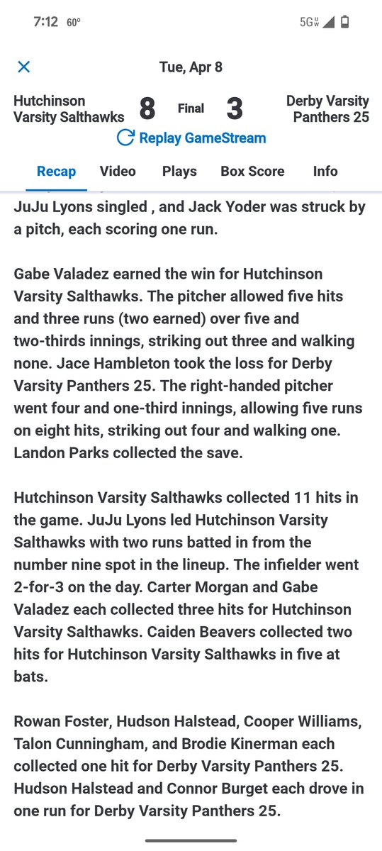 Salthawk Baseball (@hhsbathawks) on Twitter photo 