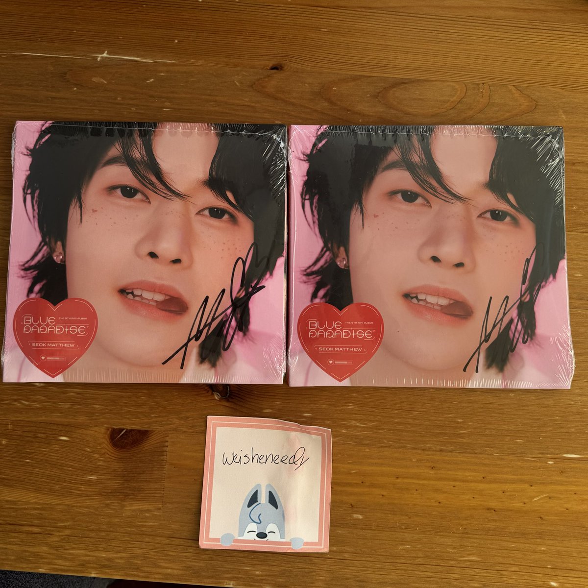 weisheneedy's tweet photo. WTT ZB1 (Zerobaseone) Blue Paradise signed digipack (USA) 

Have: Matthew x2
Want: Hanbin (priority) and Hao or Gyuvin (once Hanbin is found) 

#wttzb1usa #wttzb1 https://t.co/RZW0caV6CJ