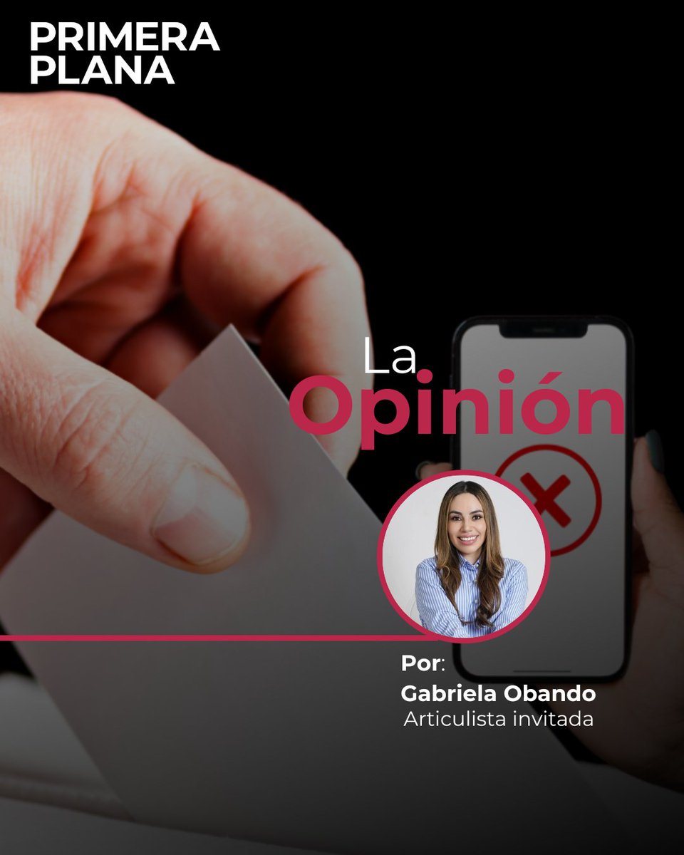 📄"Será extremadamente difícil que se pueda concretar la imposición de multas por el uso de dispositivos móviles, eléctricos y/o electrónicos durante el sufragio"

La #opinión de <a href="/GabrielaObando/">Gabriela Obando</a> ⬇️

primeraplana.com.ec/multas-por-fot…