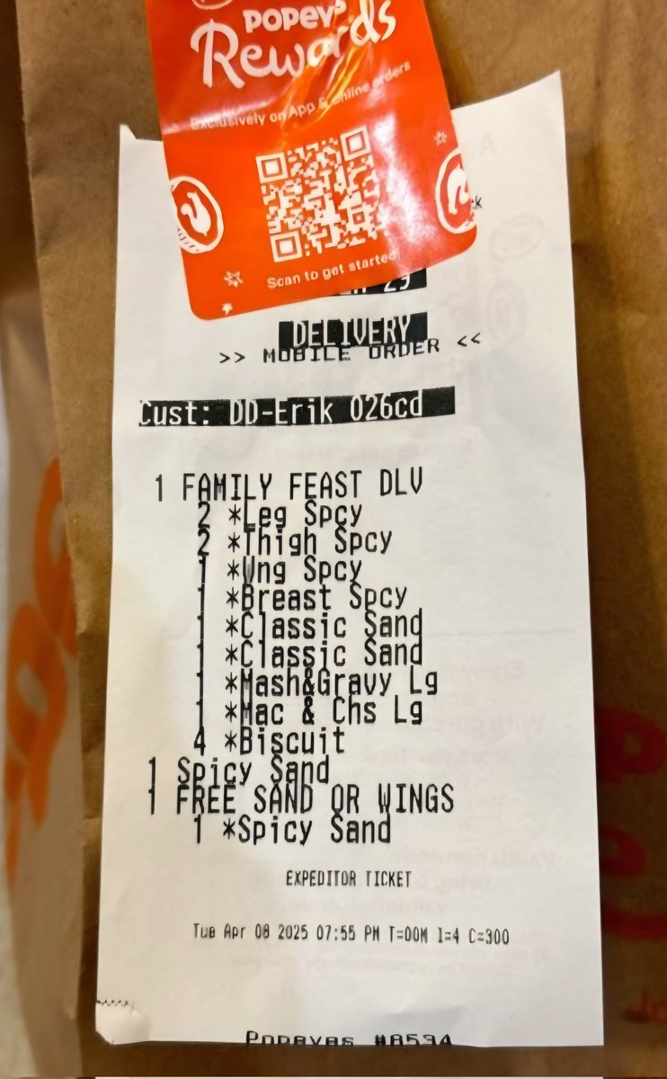 Modest dinner for a modest man