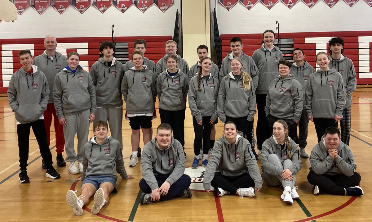 Iroquois Unifies Basketball representing their new practice jerseys and warmups. Thank You to all the support from our friends who attended our meat raffle to allow us to purchase the new swag! 🏀🏆