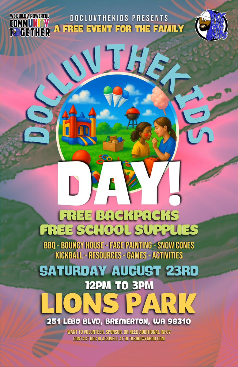 8/23 #DocLuvTheKidsDAY2025

“We Build A Powerful CommUNITY Together”

DocLuvTheKids.Org