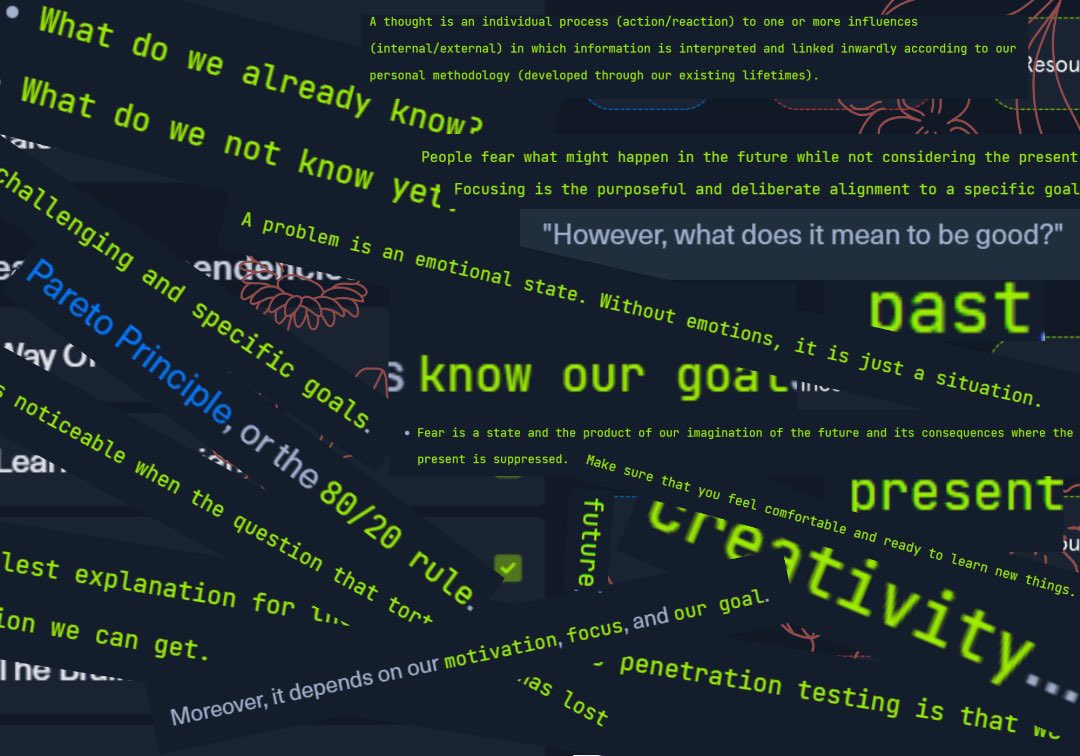 diamondijah's tweet image. I created this image from the most impactful quotes in an HTB course. It wasn’t just about exploits — it was a mental shift. Fear is an illusion. Focus is power. A problem? Just emotion. Stay sharp. Stay curious. #HackTheBox #HackerMindset