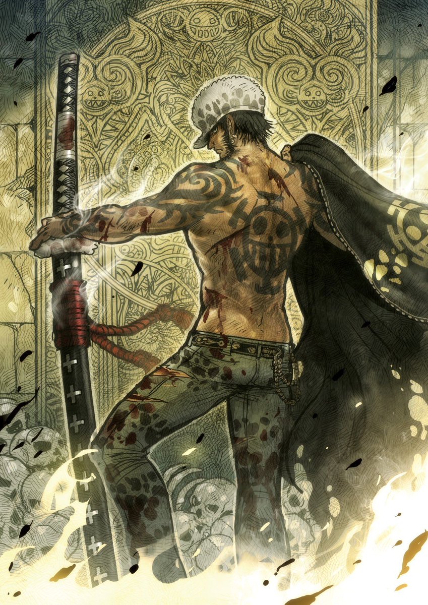 strawhats's tweet photo. Law Official Illustration by SANA TAKEDA https://t.co/qTldAA62i1