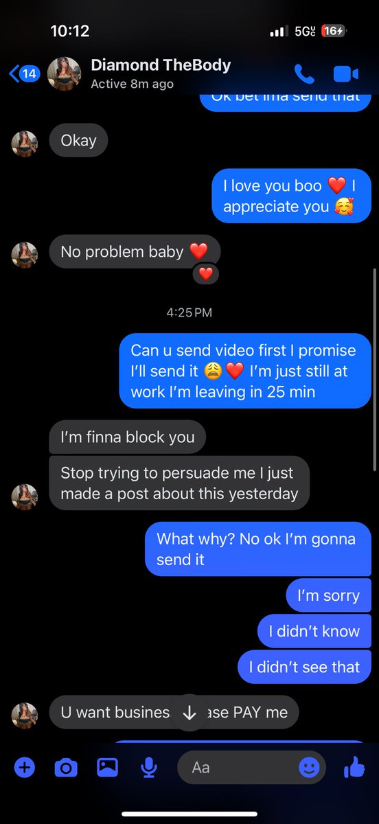 HannahGraceRy's tweet photo. @DiamondDTB hey diamond !! I think it’s a fake page on fb scamming your fans including me.. can you please dm me https://t.co/sKj03YLmU1