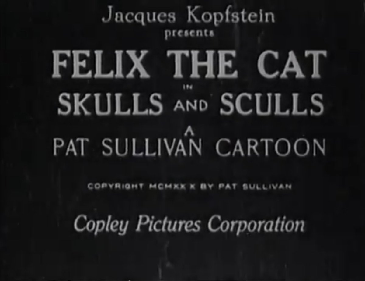 Felixthecatooc's tweet photo. From: "Skulls And Sculls" 1930 https://t.co/EEdLoo2AYJ