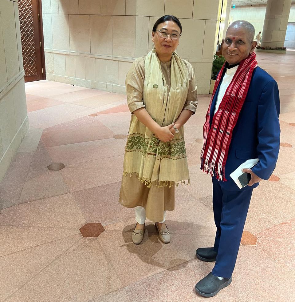SPhangnon's tweet image. A heartfelt moment with Legend, Maestro, Padma Vibhushan &amp;amp; Hon’ble Member of Parliament, Rajya Sabha Shri @ilaiyaraaja ji.

A living legend from #TamilNadu whose contribution to the musical world is unmatched.

#BharatKiShaan

@narendramodi @AmitShah @JPNadda @Murugan_MoS…