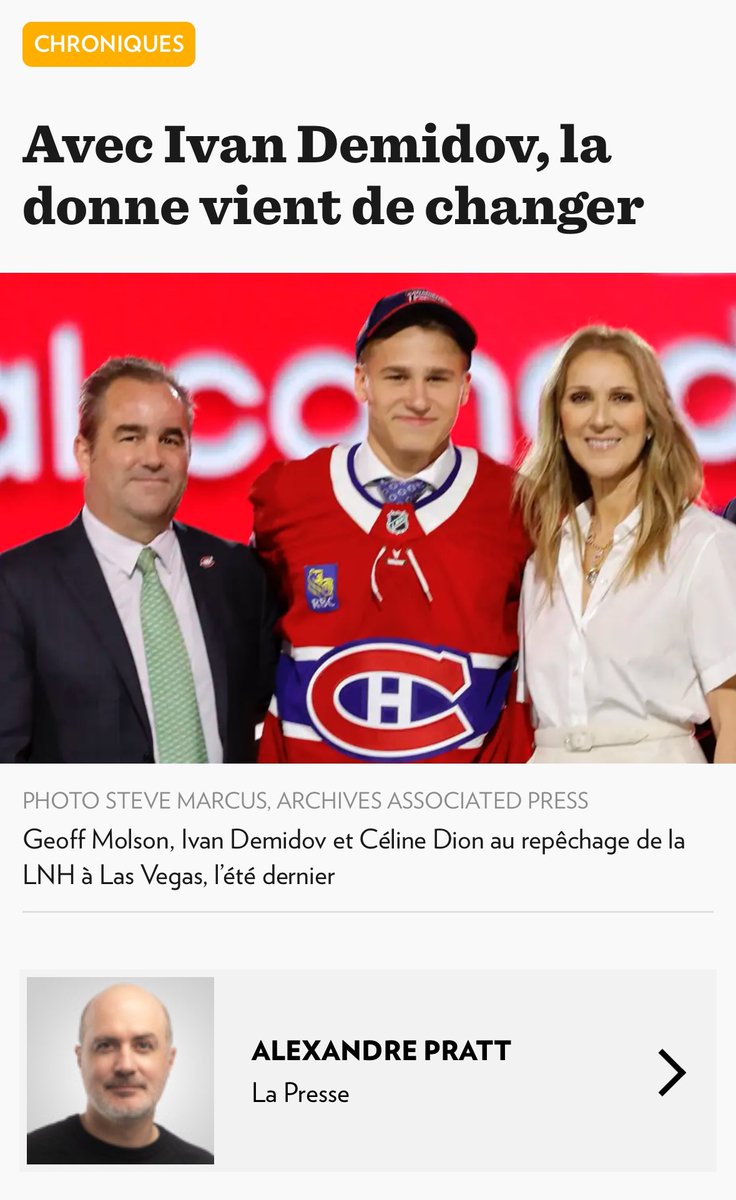 jfrcaron's tweet photo. Si c’est un Russe qui peut aider le CH, c’est une bonne chose.
Si c’est le Russe d’un autre club, c’est pas bien. https://t.co/d6lBNFFqNm
