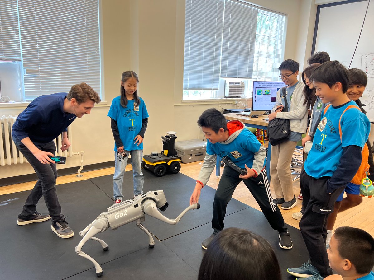 lunarlab_gatech's tweet image. We're thrilled to host a lab tour and engaging robot demos for local K-12 students during National Robotics Week! Excited to inspire the next generation and share the amazing world of robotics. 🚀🤖 #RoboticsWeek #STEM #Outreach @GTrobotics @GTaerospace