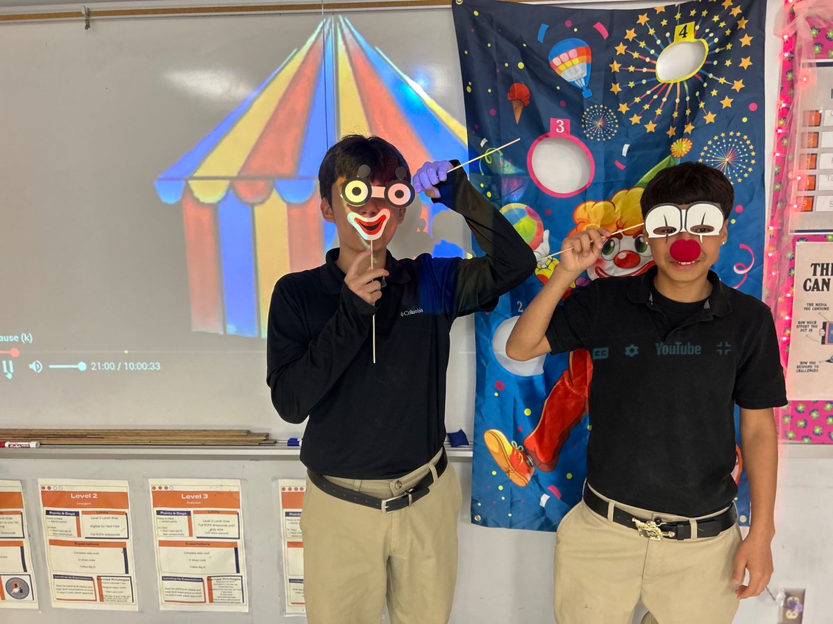 WeAreRCPA's tweet photo. TCAP Party! Jeopardy, a scavenger hunt, the circus, and tictac toe fun! 95% turnout- thank you staff and students. https://t.co/HDqkIamj6h