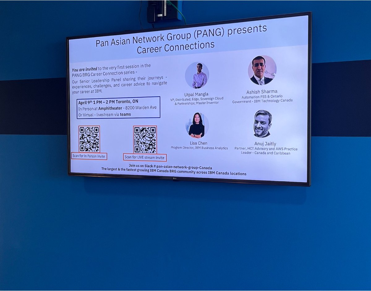 Looking forward to tomorrow's session at the IBM Canada, Toronto Lab Amphitheater  — ready to share my experiences and insights !!!