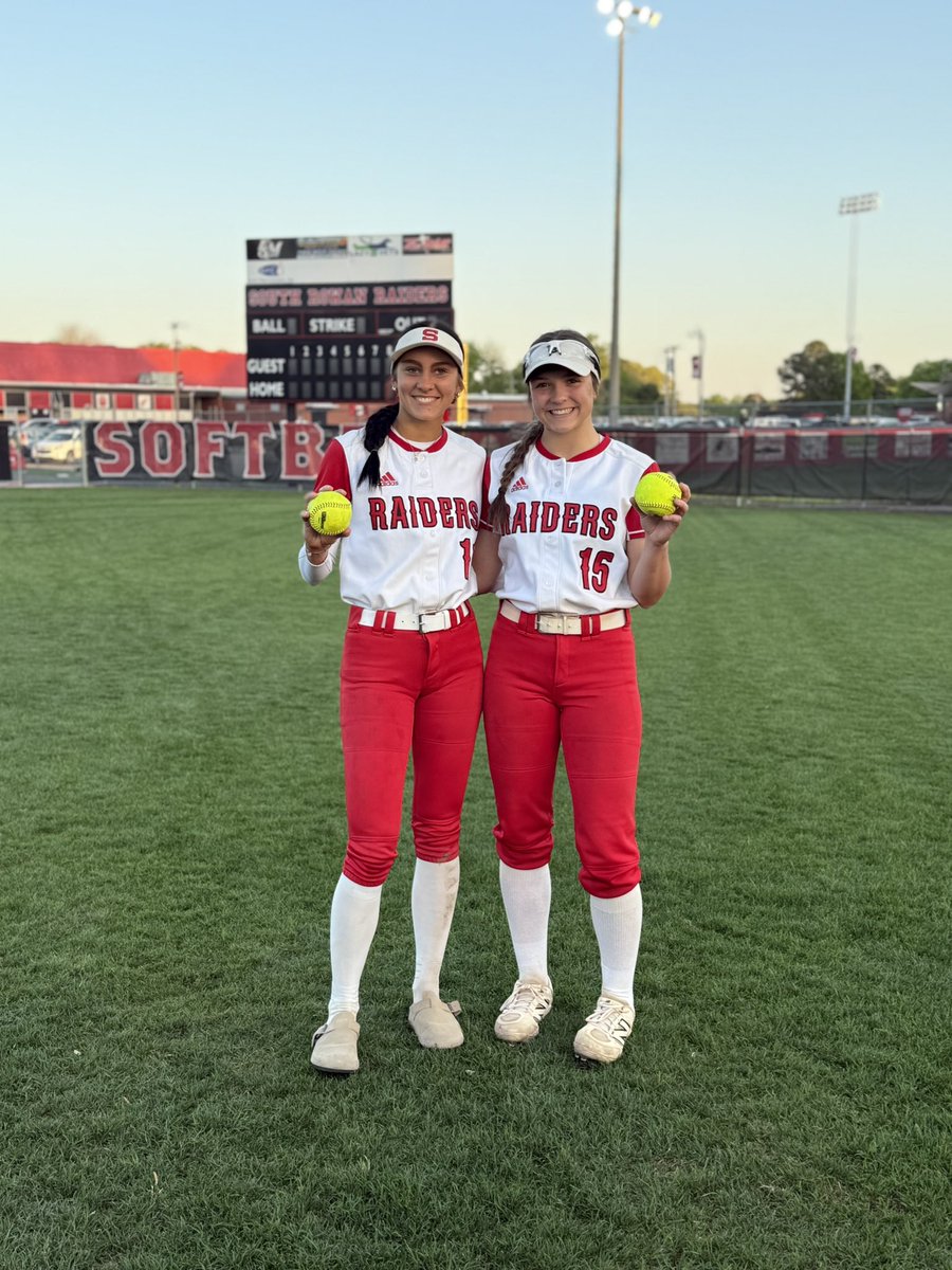 Big win for the Raiders tonight!  Danica and her teammate with more home runs tonight!