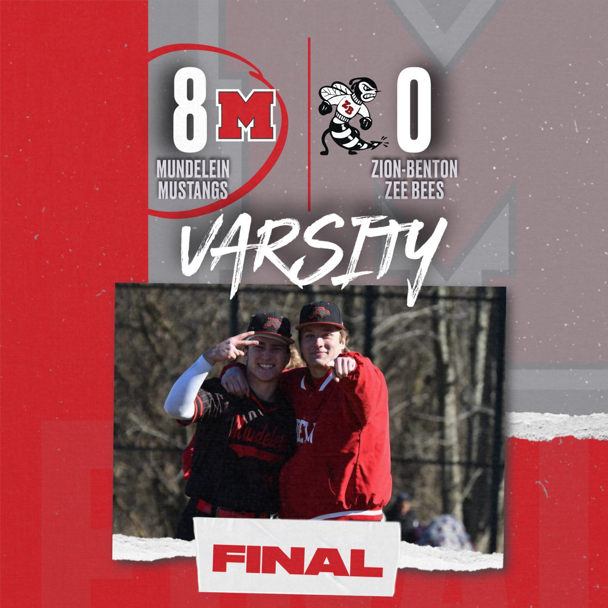 Mustangs take the conference opener at Zion!

Earing helps himself, going 2 for 3 with an HR. 4 innings on the mound with 9 Ks and the Win.

Mustangs move to 8-1-1 (1-0)! #giddyup