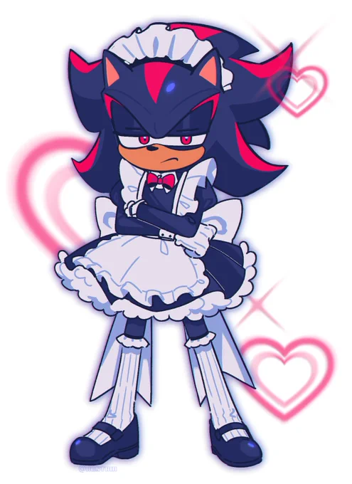 Maid Shadow(I have no clue how to draw Sonic characters) 