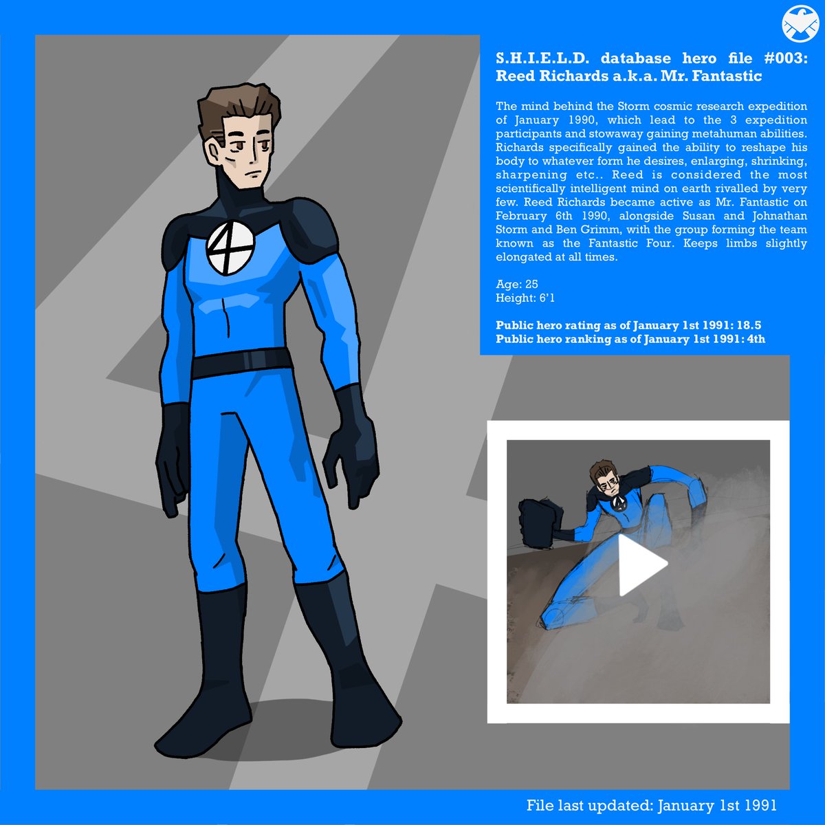 croodleart's tweet photo. Mr. Fantastic #Marvel #FantasFour #ReedRichards #mrfantastic https://t.co/bvtybABJOv