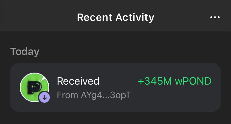 Holy rusted metal Batman my phantom wallet just got hit with a claim from the $wpond defibrillator.  Too bad I’d have to swap it for sol, and receive that much more,  to go back pro again… ah well, I’m grateful for what I got 🤷🏽‍♀️ @hwonder and whatever tf Paulys’s @ is today