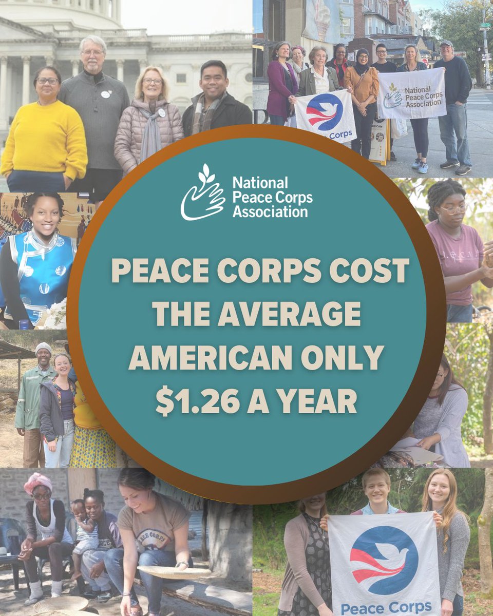 National Peace Corps Association (@pcorpsconnect) on Twitter photo As we know, DOGE visited Peace Corps HQ last Friday.
VP J.D. Vance called national service βthe best idea in America that never happens.β πππ πππππ πΎπ€π§π₯π¨ ππ¨ π©πππ© ππππ ππ£ πππ©ππ€π£.
Read our message on why Peace Corps needs support on our website As we know, DOGE visited Peace Corps HQ last Friday.
VP J.D. Vance called national service βthe best idea in America that never happens.β πππ πππππ πΎπ€π§π₯π¨ ππ¨ π©πππ© ππππ ππ£ πππ©ππ€π£.
Read our message on why Peace Corps needs support on our website