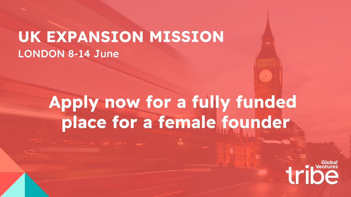 Aaron Birkby (@aaronbirkby) on Twitter photo We're funding a place for an ANZ female founder to join our <a href="/tribeglobalvc/">Tribe Global Ventures</a> UK Expansion Mission in June. Details via: go.tribeglobal.vc/female-founder… We're funding a place for an ANZ female founder to join our <a href="/tribeglobalvc/">Tribe Global Ventures</a> UK Expansion Mission in June. Details via: go.tribeglobal.vc/female-founder…