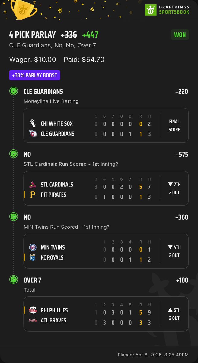 Randy_Shorton's tweet photo. @JimmySportPicks Thanks for the assist 🫡 https://t.co/oL57ivLs88