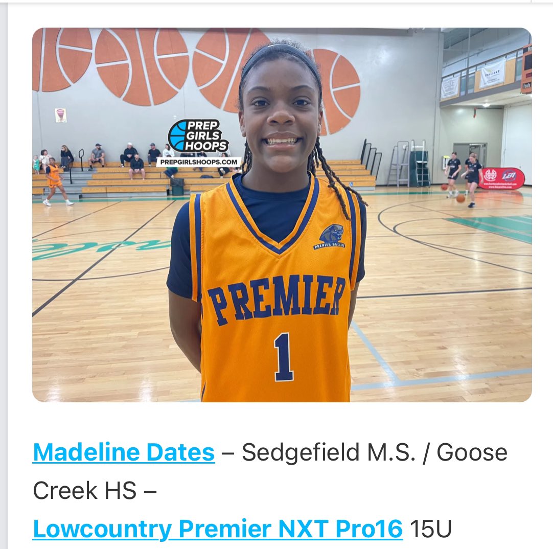 LPBA_Basketball's tweet photo. 🏀Ashton Arnold Memorial Opening Top Performers 🏀
Madeline Dates, a talented athlete from Sedgefield Middle School/Goose Creek High School, is making her mark in the Lowcountry Premier NXT Pro16 15U basketball team.
Provide by: @pgh_southcarolina https://t.co/7UyO886JgW