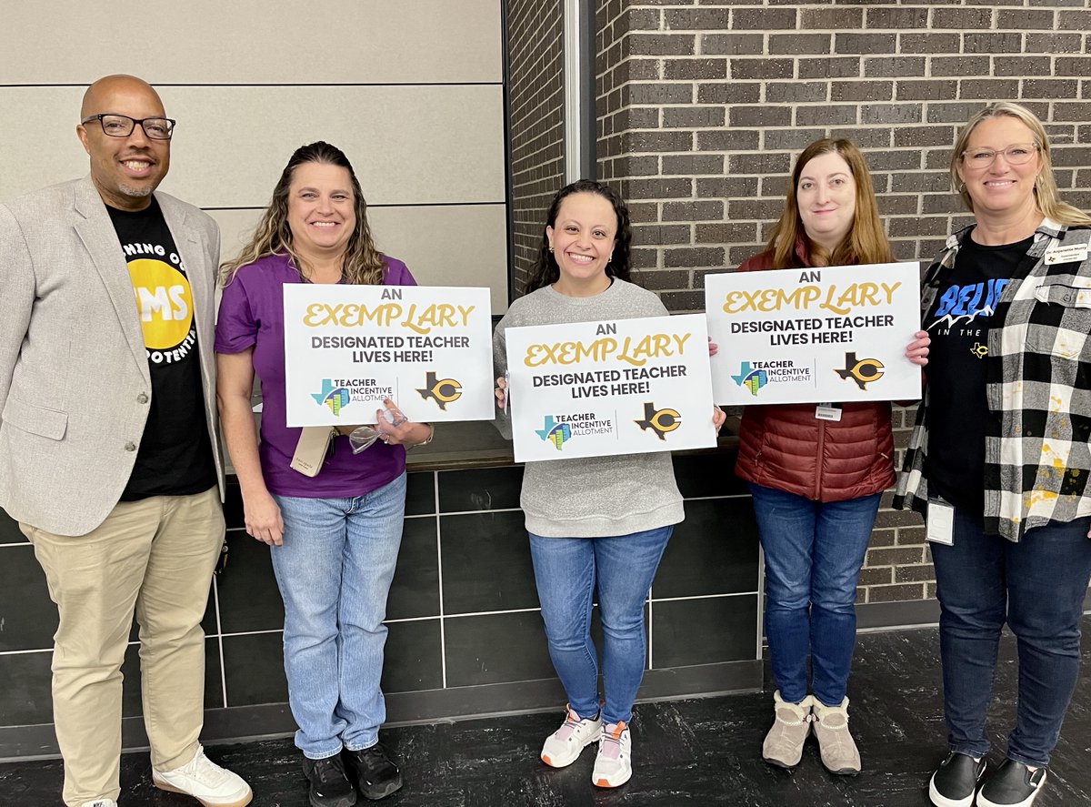 OfficialCISD's tweet photo. ⭐️Today was a great day as we celebrated 40 incredible teachers who have earned TIA designations as Recognized, Exemplary, or Master teachers. Learn more about the Teacher Incentive Allotment (TIA) here: https://t.co/JC5Q2hIWlU https://t.co/MqiE4IDYBS