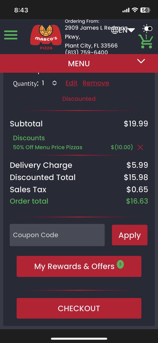 danliest's tweet image. Hey @MarcosPizza, what gives?