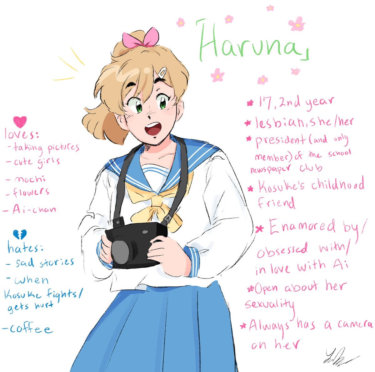 muffinmoonn's tweet photo. redesigned my trans delinquent magical girl oc , made proper intros for the main two charas too. i have more stuff cooking so stay tuned #oc https://t.co/ozTSPhyBaw