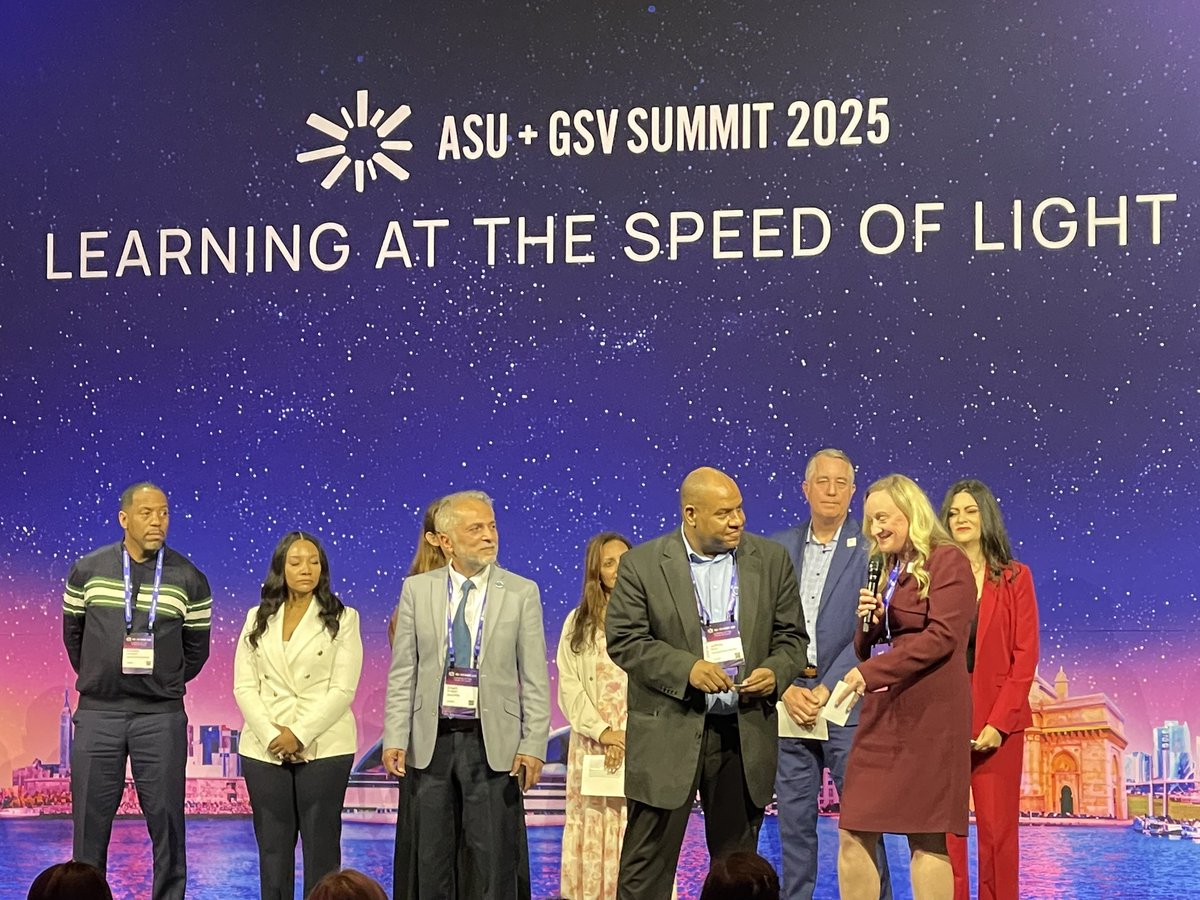 Great to see Wayne RESA and Van Buren Public Schools recognized at #ASUGSVSummit for their innovation for students and community using AI with their newcomers.  <a href="/massp/">Michigan Principals</a>