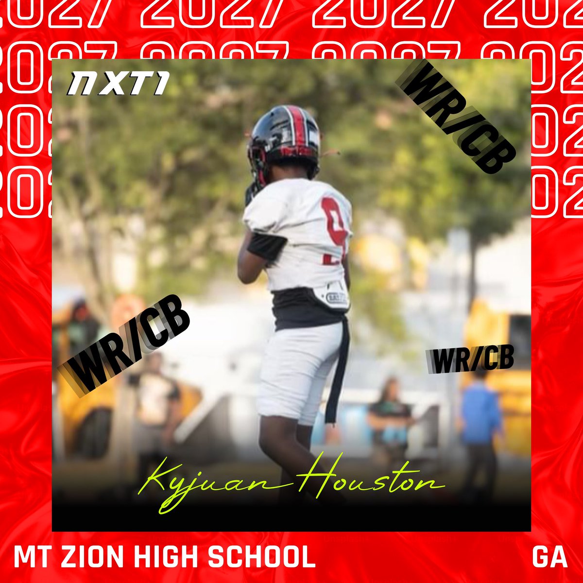 Checkout  C/O 27 athlete on the rise 
@KyjuanHouston9 🏈🚀
Welcome to NXT1! 

View his NXT1 prospect profile ⬇️
app.nxt1sports.com/prospect-profi…

🔥Download the NXT 1 app &amp; get automated graphics, dynamic profiles, elite recruiting tools, &amp; more FREE!

nxt1sports.com