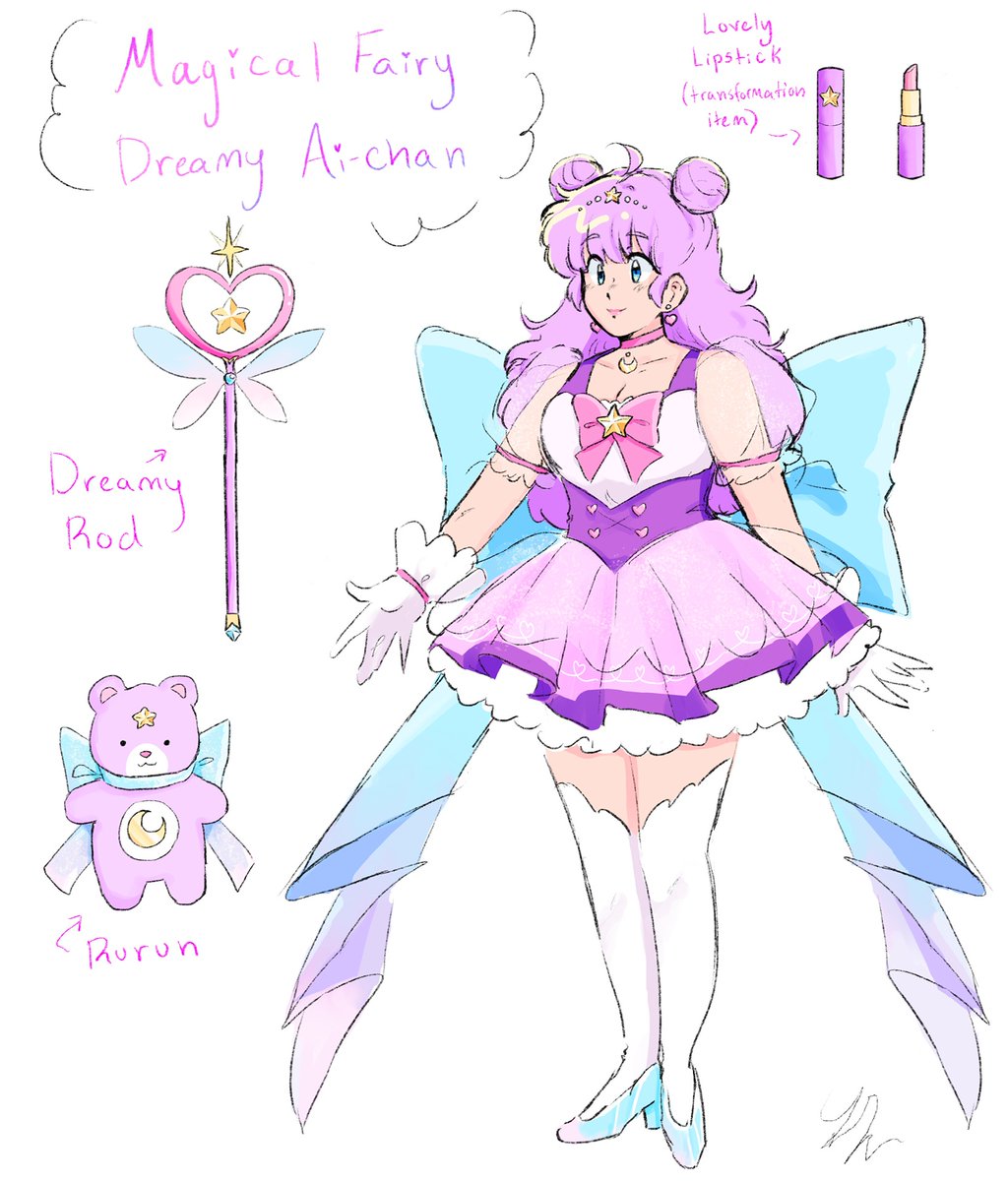 muffinmoonn's tweet photo. redesigned my trans delinquent magical girl oc , made proper intros for the main two charas too. i have more stuff cooking so stay tuned #oc https://t.co/ozTSPhyBaw