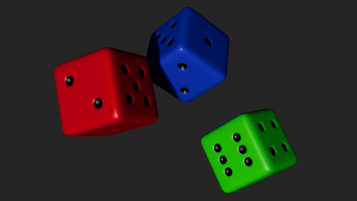 ArcadioLPR's tweet photo. Solo unos dados random #blender #b3d https://t.co/teJYWJWpon