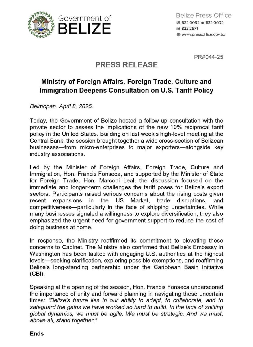 Belize MFAFT 🇧🇿 tweet media